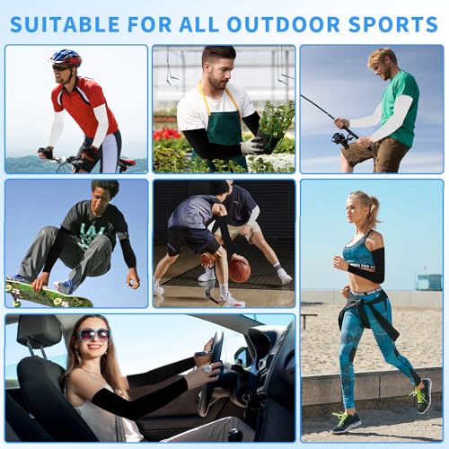Compression Arm Sleeves for Men & Women - Sun Protection