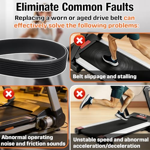 Treadmill Drive Belt for Sole Models F63, F80, F85 - EPDM