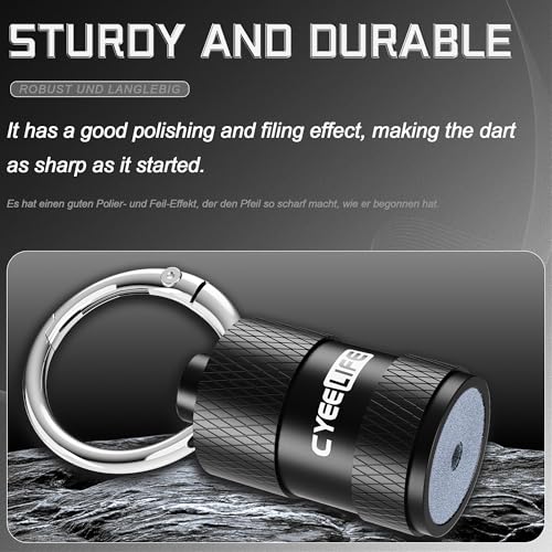 Portable Dart Sharpener Keyring Tool - Rapid, Efficient Sharpening