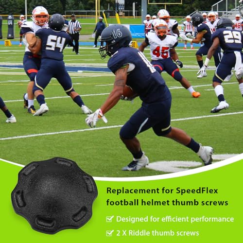 Football Helmet Chinstrap Thumb Screws for SpeedFlex - 2-Pcs Set