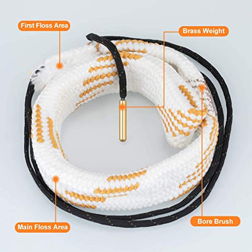 Gun Cleaning Snake Kit - Fast & Easy Bore Cleaner for Rifles, Pistols, Shotguns