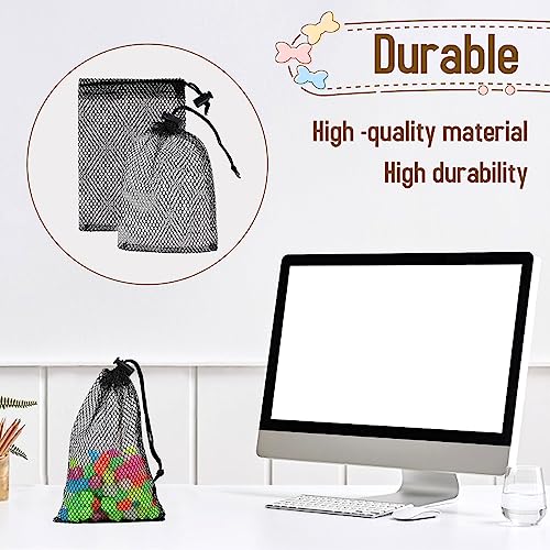 10PCS Small Mesh Drawstring Bags - 6x4 Inch Mini Nylon Bags