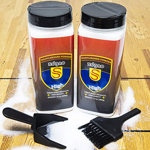 High Speed Shuffleboard Sand - 2 Cans with Mini Dustpan & Brush