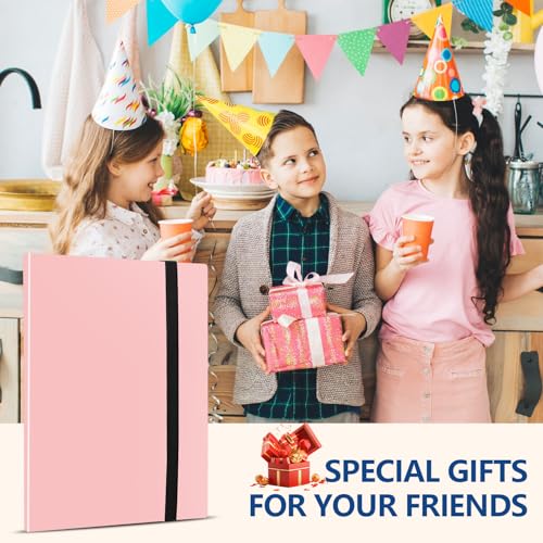 Premium Trading Card Binder - 9 Pockets - Pink