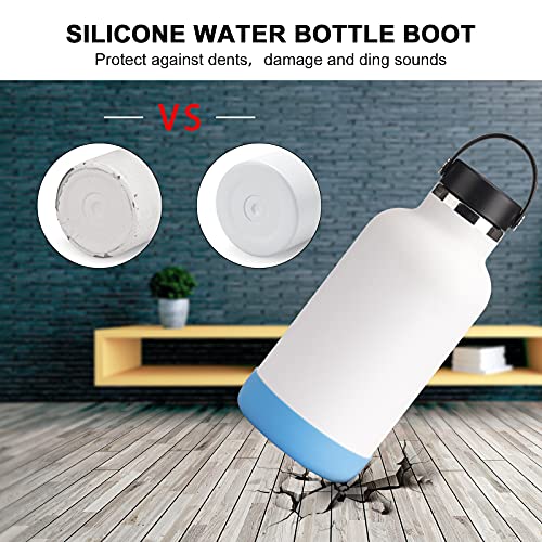 Protective Silicone Boot for Water Bottles and Tumblers - 12 oz, Baby Blue