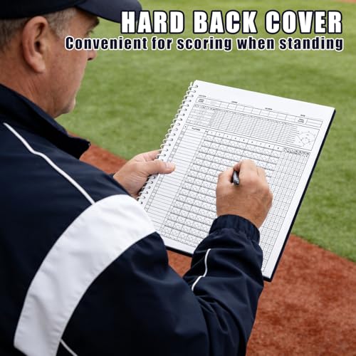 Baseball Softball Scorebook - 35 Games, 8.5" x 11" - Horizontal
