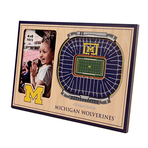 3D Stadium Picture Frame - Michigan Wolverines - 12" x 8"