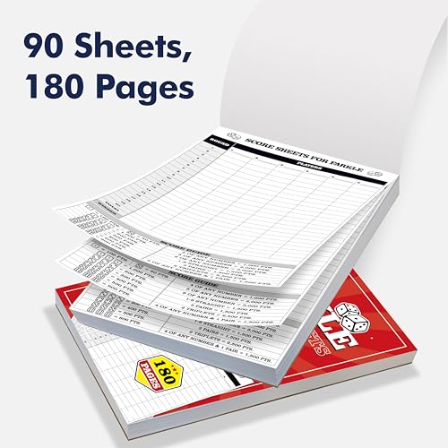 Farkle Score Pad - 90 Sheets for Easy Score Tracking