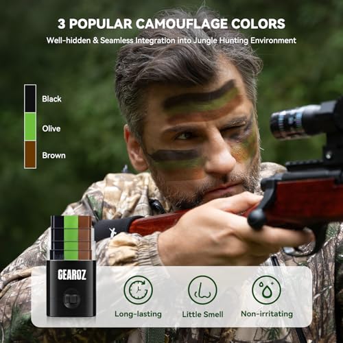 Hunting Face Paint Stick - Camouflage Hunter Body Makeup - Camo