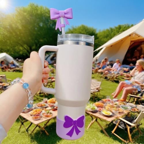 7.5cm Silicone Protective Bottle Boot Sleeve - Purple - Non-Slip Base Cover