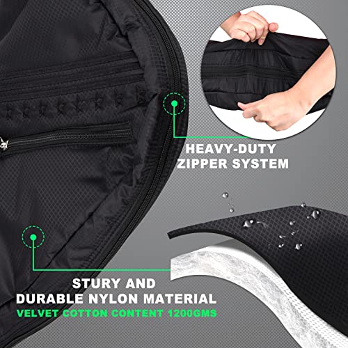 Big Teeth Black Lightweight Par 3 Golf Sunday Bag for A Few Clubs
