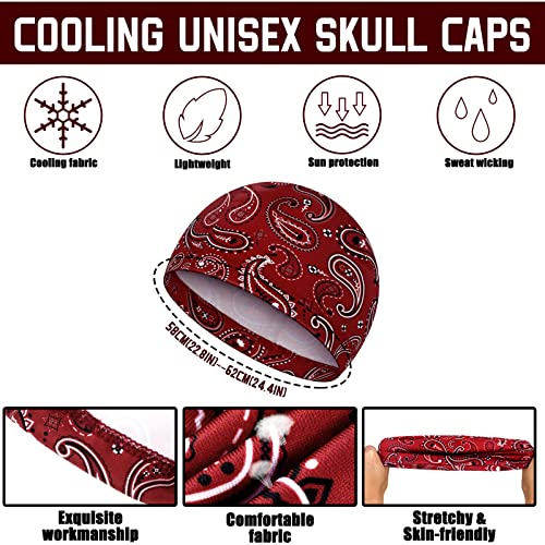 Retisee Cooling Skull Caps 30 Pack - Breathable Helmet Liners for Cycling & Outdoor Activities
