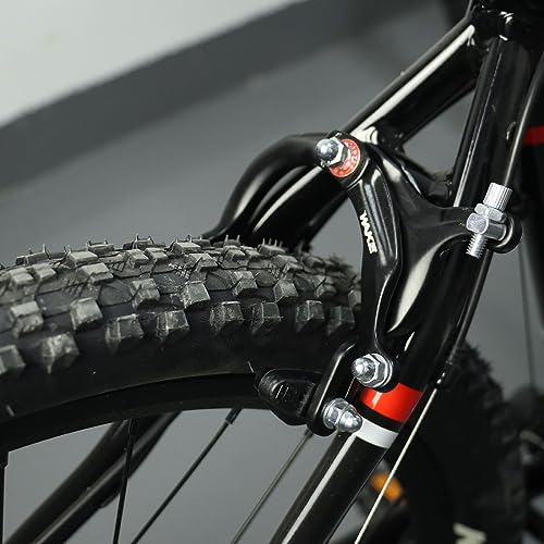CYSKY Front & Rear C-Type Bike Brakes Calipers Kit, Includes Cables & Levers – Black