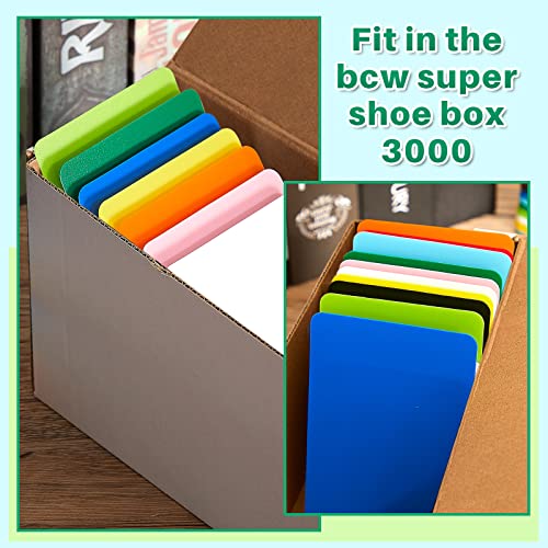 50 Multicolor Trading Card Dividers - Plastic Separators