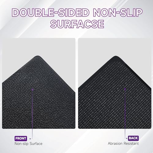 36" x 78" Anti-Slip Exercise Mat - Durable, Noise-Reducing Floor Protection