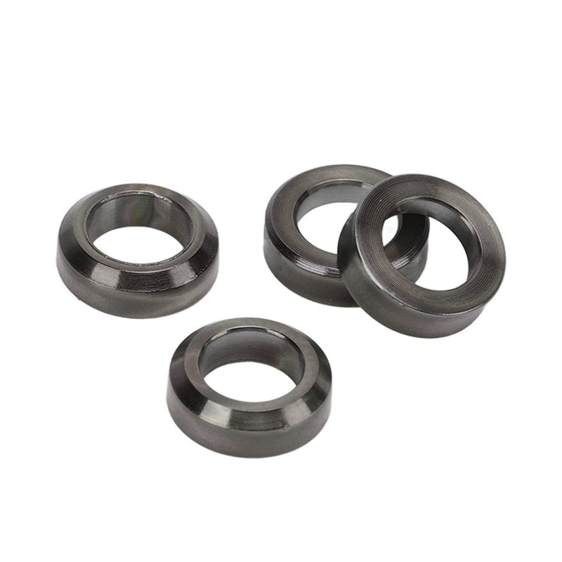 Brake Caliper Spacer, 4pcs Alloy Concave and Convex Washer for Mountain Bike Brake Calipers (Black)