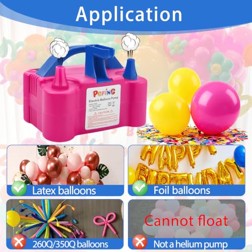 Electric Balloon Pump with Tying Tool | Portable Inflator for Parties