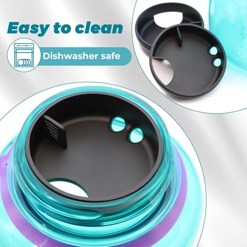 Silicone Splash Guards for 53mm Wide Mouth Bottles - Obsidian Black 4 Pack