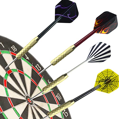 Professional Steel Tip Darts Set - 18g Darts with Case & Accessories