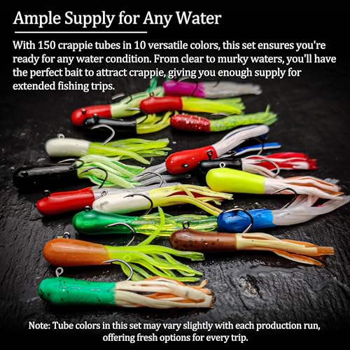 165 Pcs Tube Lure Jig Heads Kit for Bass Crappie Neons – VMSIXVM A1-165 Pcs