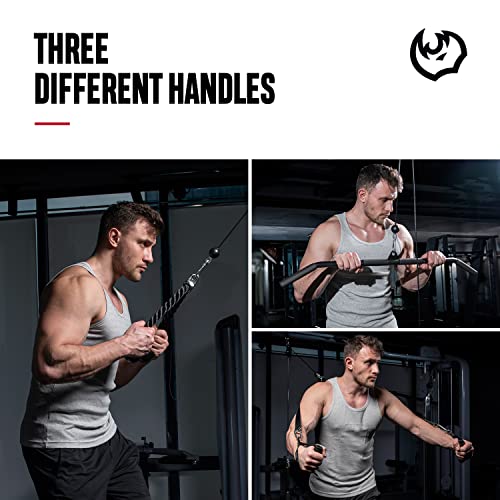 Cable Weight Pulley System for Home Gym - Multi-functional Bar Set