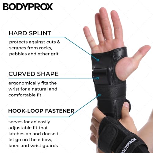 Knee Pads, Elbow Pads & Wrist Guards Set for Skateboarding
