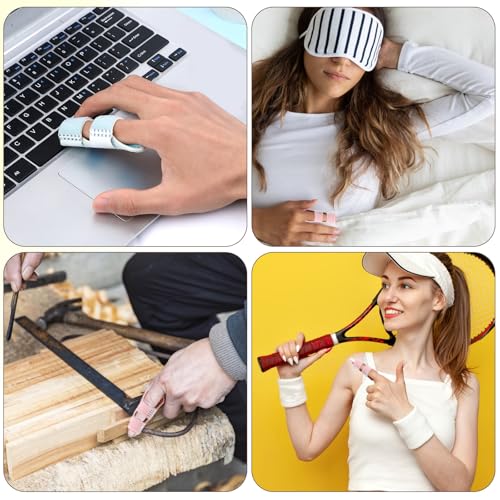 Adjustable Finger Splints - 4 Pack Finger Braces for Injury Recovery
