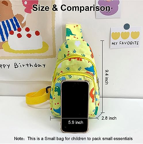 Kids Crossbody Bag - Small Nylon Sling Bag for Travel, Pink