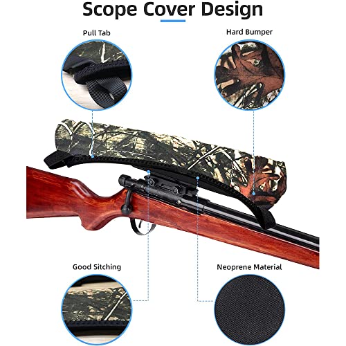 Scope Covers Neoprene Lens Cover Medium & Large Fits 9-14 Inch Scopes, Long-Term Protection
