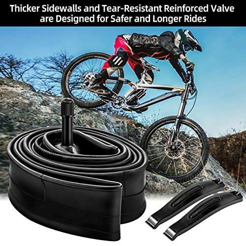 Premium 26 Inch Bike Tubes - 2PCS Mountain Bike Inner Tubes