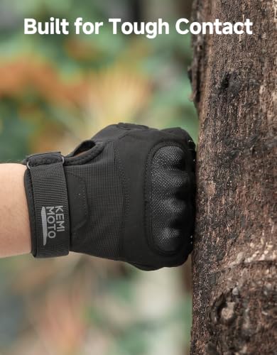 Fingerless Tactical Gloves for Men - Outdoor Sports, Black, Large