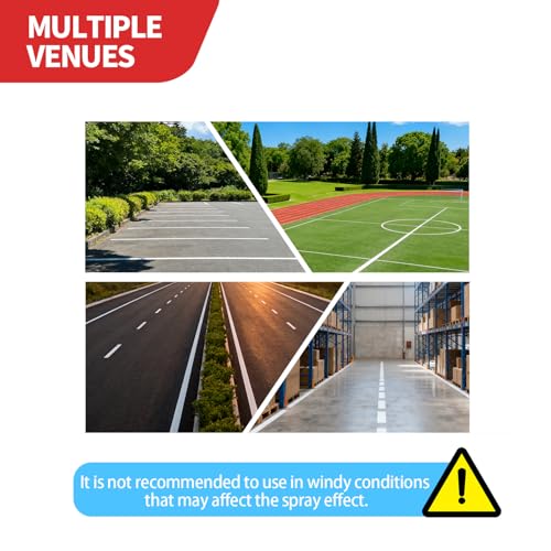 Parking Lot Striping Machine with Adjustable Width - Single Handle