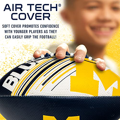 Youth Mini Football - 8.5" Michigan Wolverines - Easy Grip Texture