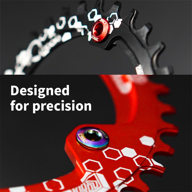 Steel Chainring Bolts Set - M8×6.5mm - Black Color