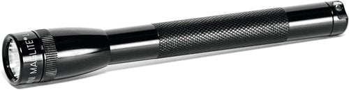 Maglite Mini LED Flashlight - Compact & Water-Resistant, Twist On/Off - 2-Cell AAA Battery, Black