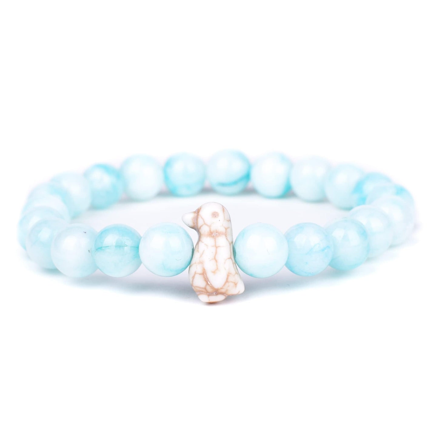 Fahlo Penguin Tracking Bracelet – Track a Real Penguin’s Journey – Supports Wildlife Conservation – Elastic, One Size Fits Most – on Interactive Mobile App Map – Unisex Conservation Gift (Seafoam)