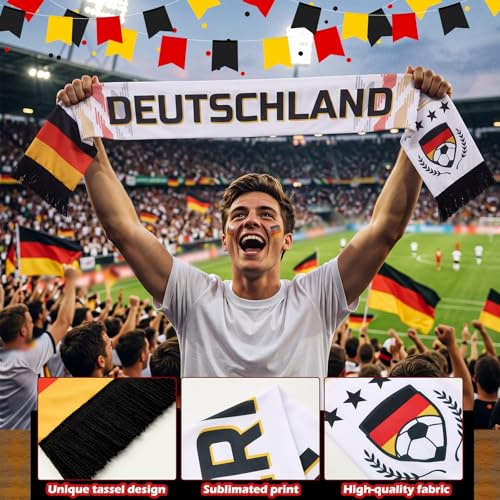 Spain Soccer Scarf - Double Sided Polyester - Germany Variation