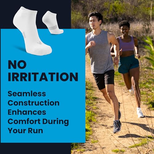 Balega Unisex Tempo Running Socks 3-Pack Small White Multicolor