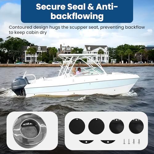 Boat Scupper Flapper Repair Kit - 1.5" & 1.75" Heavy Duty