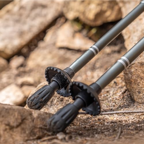 12-Pack Trekking Pole Tips - Replacement Rubber Tips for Hiking Sticks, 11mm Fit, Trekology