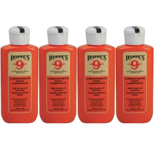 HOPPE'S No. 9 Lubricating Oil, 2-1/4 ounces Bottle (4-Pack)