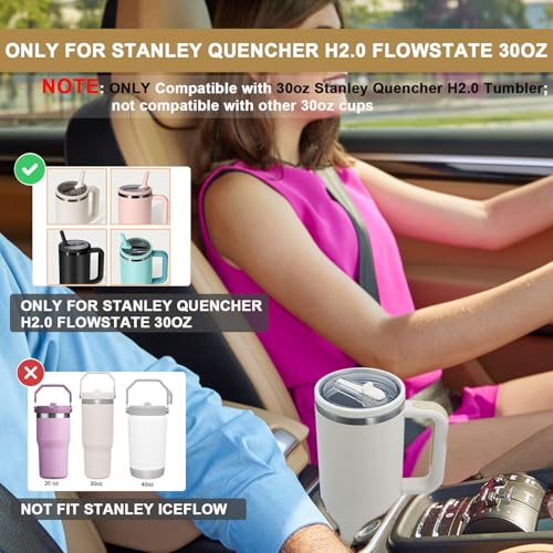 30 oz Leak Proof Tumbler Lids - 2 Pack, Reusable, Lilac