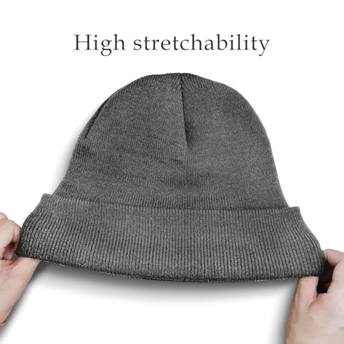 Warm Unisex Knit Ski Beanie - One Size / Grey
