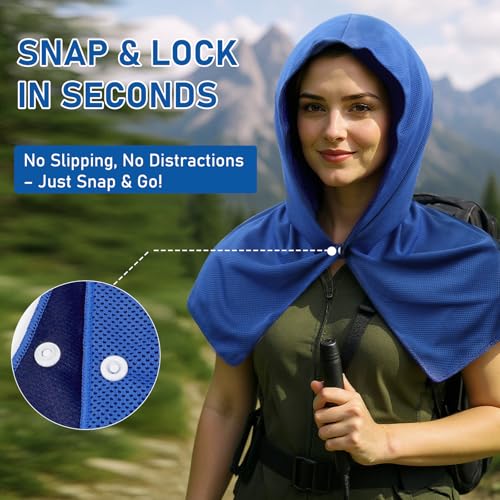 Cooling Hoodie Towels - 2-Pack Reusable Sweat-Absorbing Wraps