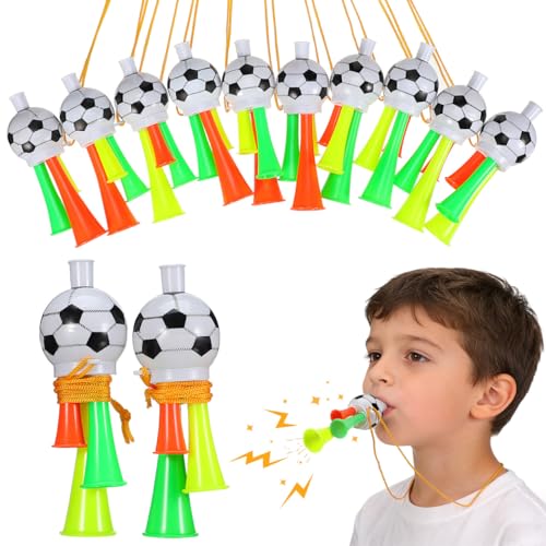 10Pcs Mini Vuvuzela Stadium Horns - Loud Cheer Noisemakers