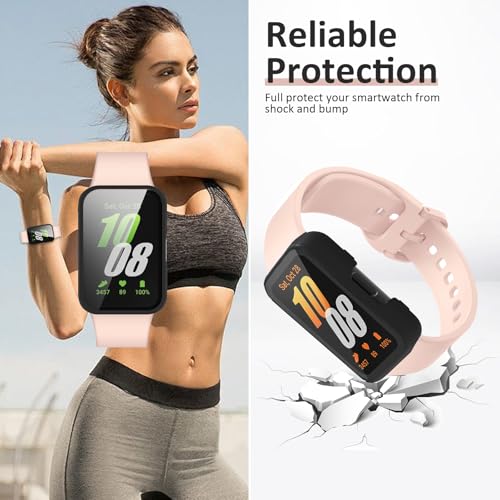 Samsung Galaxy Fit 3 Screen Protector Case - 3 Pack Black
