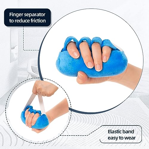 1pc Hand Contracture Cushion for Elderly Rehab Palm Grip Hand Support with Elastic Band