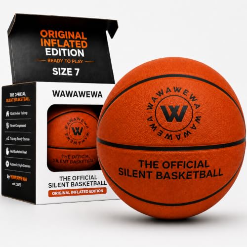 Silent Size 7 Basketball 29.5 Inch - Indoor Dribbling Practice Ball