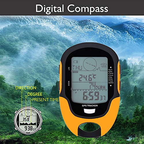 Multifunction Waterproof Handheld GPS Navigator with Torch