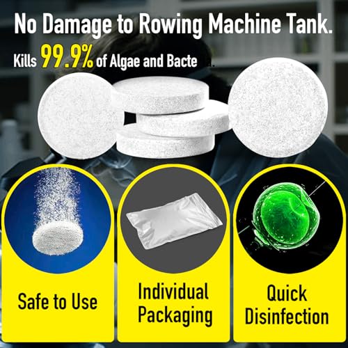 Water Purification Tablets - Eco-Friendly Cleaner for Rowing Machines (4 Tablets)
